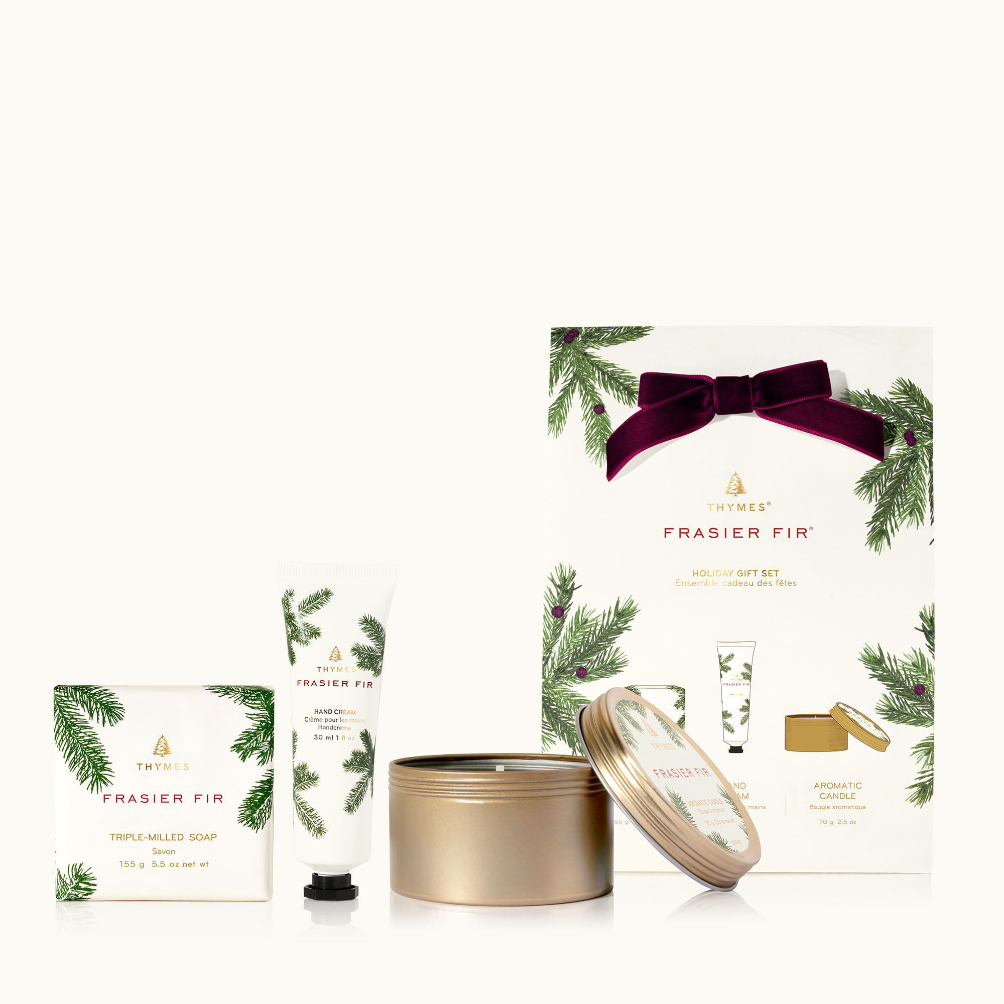 Thymes Frasier Fir Novelty Holiday Gift Set | Home Fragrance